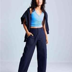 Skyline High Rise Barrel Leg Pant